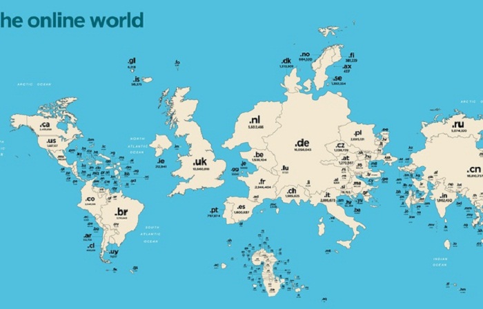 Voilà à quoi ressemble le monde selon Internet